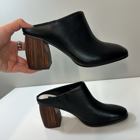 Sanctuary Boss Black Leather Mules Size 7 - Picture 13 of 14